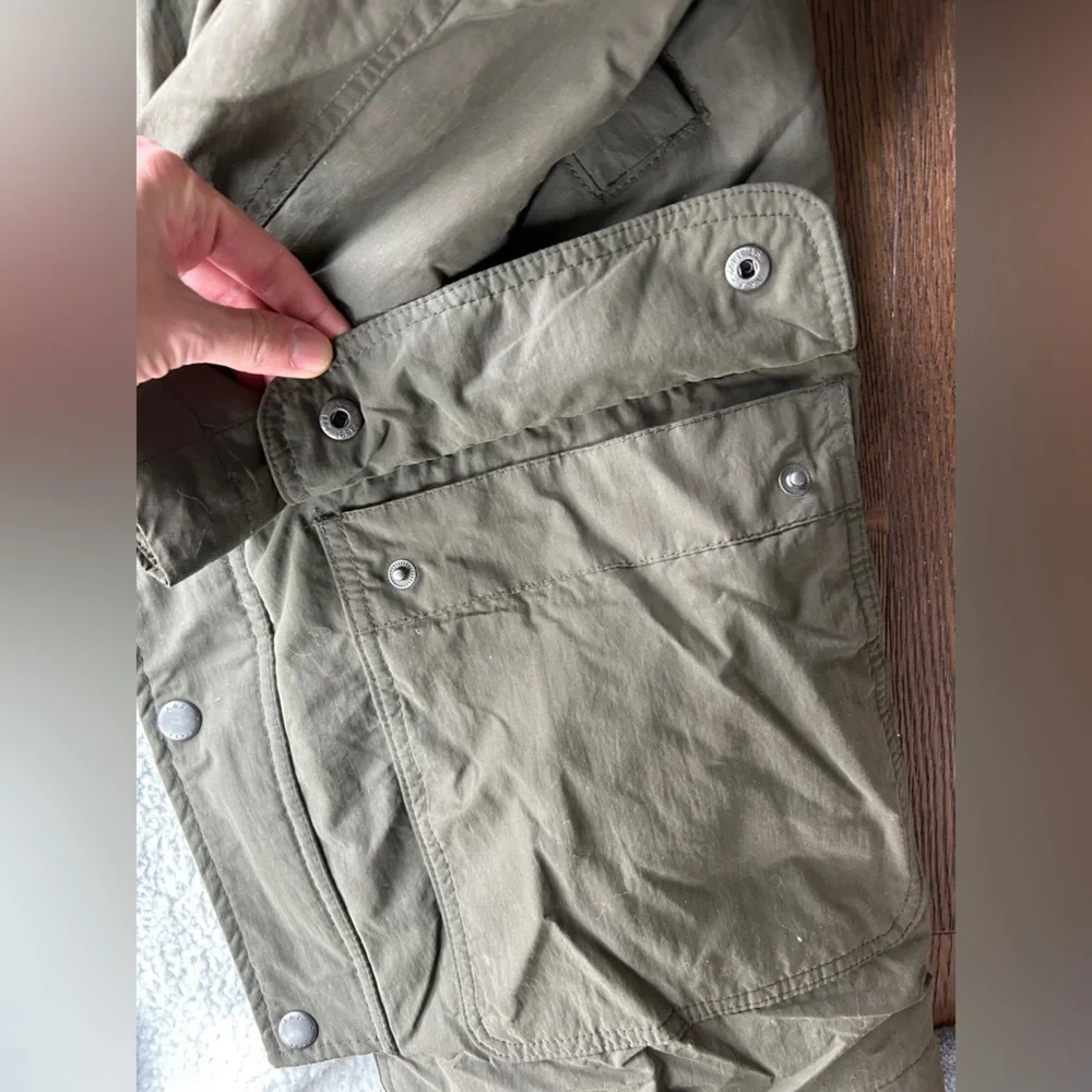 Men's Olive Hooded Jacket - Picture 5 of 5